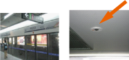 中国上海市地下鉄車両内カメラ